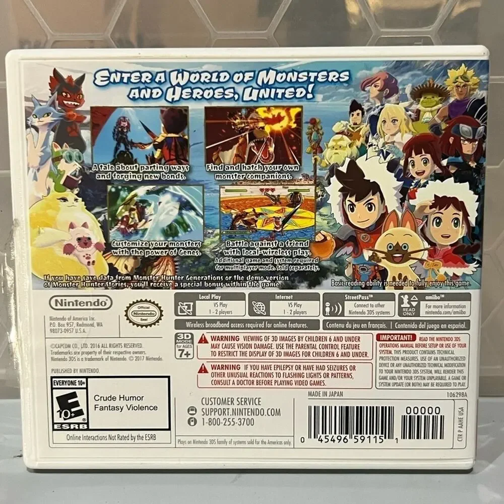 3ds Monster Hunter Stories for 3DS Nintendo